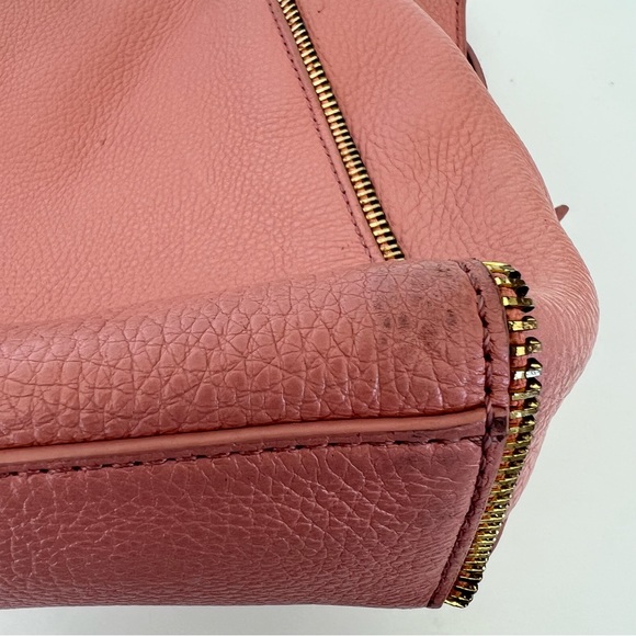 BOTKIER Soho Rossa Pebbled Leather Gold Signature Zip Small Shoulder Bag Tote - Picture 10 of 16